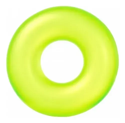 Ver imagem 2 de Boia Redonda Praia Piscina Inflável Criança Adulto 90cm Neon