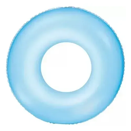 Ver imagem 4 de Boia Redonda Praia Piscina Inflável Criança Adulto 90cm Neon