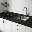 Ver imagem 2 de Pia de Granito Verde Ubatuba 200cm Cuba Funda Corte Cooktop: Verde Ubatuba