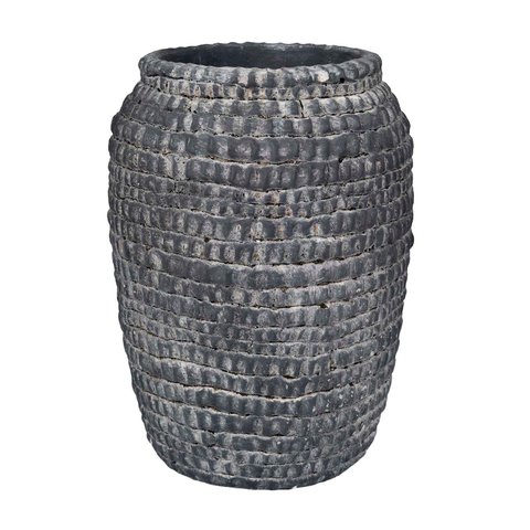 Vaso em Cimento Rustico Preto