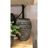 Vaso em Cimento Rustico Preto - 2