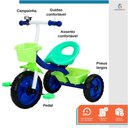 Ver imagem 7 de Triciclo Infantil Pedal 3 Rodas Passeio Bicicleta Segurança Jony - Baby Style