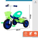 Ver imagem 6 de Triciclo Infantil Pedal 3 Rodas Passeio Bicicleta Segurança Jony - Baby Style