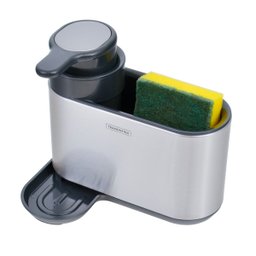 Suporte de Esponja com Dosador de Sabão Tramontina em Plástico ABS e Aço Inox - 2