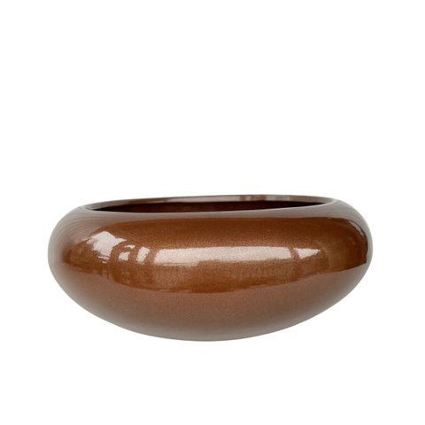 Vaso Cachepot Cobre Ikebana Bacia Enfeite de Mesa Orquídea