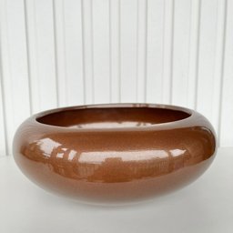 Vaso Cachepot Cobre Ikebana Bacia Enfeite de Mesa Orquídea - 2