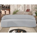 Ver imagem 2 de Sofá 4 Lugares para Sala de Estar Living 230cm Theo D06 Linho Cinza Claro - Mpozenato