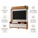 Ver imagem 4 de Estante Home para TV até 70" 2 Portas NT1300 Freijo / Off White Notável Móveis