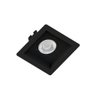 Spot Embutir Quadrado Recuado Poli 1xmr16 Gu10 Preto Decoração - 2