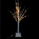 Ver imagem 2 de Árvore Vidoeira Iluminada 1 Metro 48 Leds Branco Quente Fixo 127v Base Reforçada