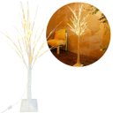 Ver imagem 3 de Árvore Vidoeira Iluminada 1 Metro 48 Leds Branco Quente Fixo 127v Base Reforçada