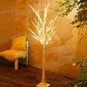 Ver mais imagens de Árvore Vidoeira Iluminada 1 Metro 48 Leds Branco Quente Fixo 127v Base Reforçada