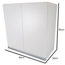 Ver imagem 5 de Módulo Aéreo Suspenso 60cm Parede Cozinha Lavanderia Banheiro