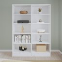 Ver imagem 7 de Estante Livreiro Multiuso Mirage 8 Prateleiras 1,77m Branco Viero
