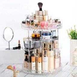 Super Organizador de Acrílico Giratório Joias Maquiagem Cosméticos Profissional - 6
