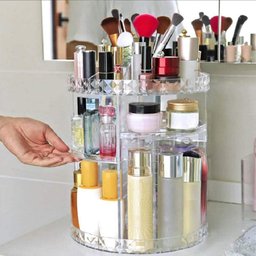 Super Organizador de Acrílico Giratório Joias Maquiagem Cosméticos Profissional - 10