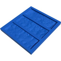 Forma Silicone Gesso Parede 3d - Travertino Rockface - 7