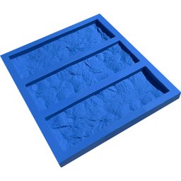 Forma Silicone Gesso Parede 3d - Travertino Rockface - 1