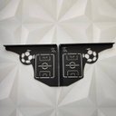 Ver imagem 5 de Mãos Francesas Ornamentada 20cm Campo de Futebol Aço Preto Zarg