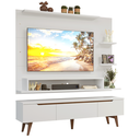 Ver imagem 2 de Rack com Painel para TV até 60 Polegadas 180 cm com Pés Branco/Rustic Reims Madesa