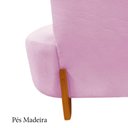 Ver imagem 7 de Namoradeira Sofá Feijão Luna 100cm Orgânica Couro Rosa Bebê