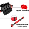 Halter Ajustavel 15kg Dumbell Academia Anilha Musculaçao Peso Regulavel Fitness Cross Treino Fit Fit - 4