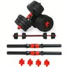 Halter Ajustavel 15kg Dumbell Academia Anilha Musculaçao Peso Regulavel Fitness Cross Treino Fit Fit - 2