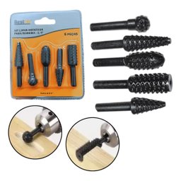 Bestfer - Kit 5 Fresa Lima Rotativa P/ Aço Madeira Acabamento - 5