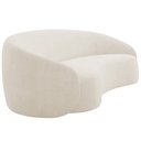 Ver imagem 5 de Sofá 3 Lugares 200cm Orgânico Luxo Recepção Amore Bouclé Bege - Amarena Móveis