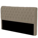 Ver imagem 5 de Cabeceira Casal King Size Estofada para Cama Box Glass Veludo Capuccino