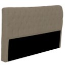 Ver imagem 1 de Cabeceira Casal King Size Estofada para Cama Box Glass Veludo Capuccino
