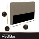 Ver imagem 6 de Cabeceira Casal King Size Estofada para Cama Box Glass Veludo Capuccino