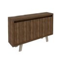 Ver imagem 2 de Balcão de Escritório Me4120 C/ 3 Portas Nogal - Tecno Mobili