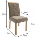Ver imagem 4 de Mesa de Jantar 4 Lugares Adele Madeira/off White/joli - Cimol