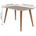 Ver imagem 5 de Mesa de Jantar 4 Lugares Adele Madeira/off White/joli - Cimol