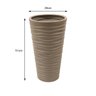 Vaso de Plástico Plantas Flores Vasos Decorativos Casa Jardins Vaso Grande Decoração de Ambientes - 5