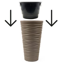 Vaso de Plástico Plantas Flores Vasos Decorativos Casa Jardins Vaso Grande Decoração de Ambientes - 2