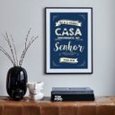 Ver imagem 2 de Quadro Eu e Minha Casa Serviremos Ao Senhor - 60x48cm:madeira Branca