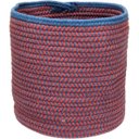 Ver imagem 4 de Cesta Decorativo Organizadora Cachepô Tecido 25x25x25cm Vermelho