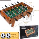 Ver imagem 4 de MESA DE PEBOLIM INFANTIL FUTEBOL TOTO GRANDE MADEIRA CRIANÇA PORTATIL DESMONTAVEL PEZINHO MESA E
