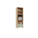 Ver imagem 2 de Paneleiro Torre Domus 3 Portas 1 Gaveta MDF 70cm Verde UV Luciane Móveis