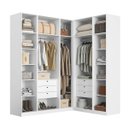 Ver imagem 4 de Closet sem Portas Modulado 5 Peças MDF Altezza Belmax:Branco