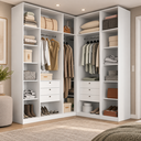 Ver imagem 1 de Closet sem Portas Modulado 5 Peças MDF Altezza Belmax:Branco