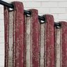 Cortina Tecido Jacquard Medalhão 3,00x2,50 Vermelho Escuro - 4
