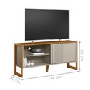 Ver imagem 2 de Rack para TV Sala de Estar Gold Nature Off White 141cm