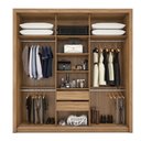 Ver imagem 4 de Guarda-roupa Casal Moema 3 Portas Deslizantes com Espelho Amêndola Touch/nude | Mdp