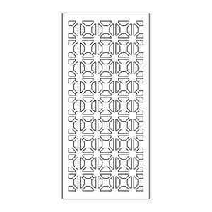Painel Vazado Divisória Mdf Madrid Branco Decore Painéis e Divisórias 0,60x2,40m