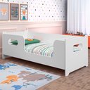 Ver imagem 1 de Cama Montessoriana Solteiro Estrutura MDF MDP Branco Gabrielli Móveis