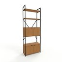 Ver imagem 2 de Estante Industrial em Aço 4 Portas com 2 Prateleiras 202cm