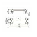 Ver imagem 4 de Puxador Alça Preto Acetinado 12 cm 10 Peças